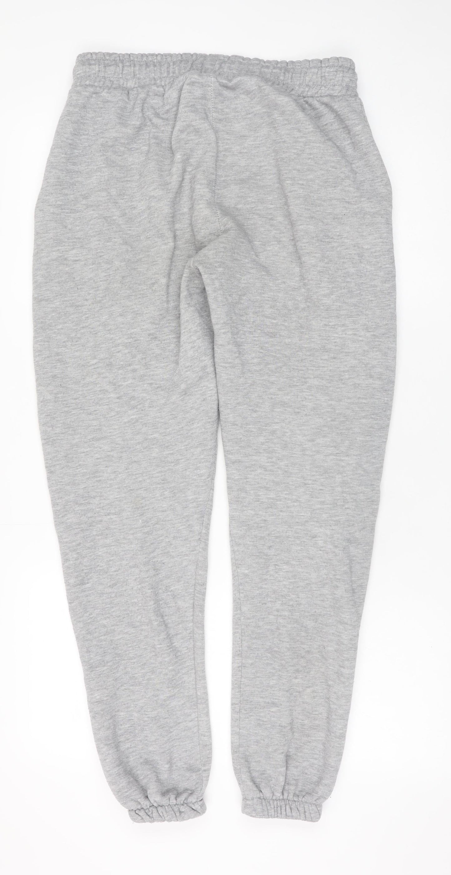 boohooMAN Men's Grey M College Logo Jogger Sweatpants