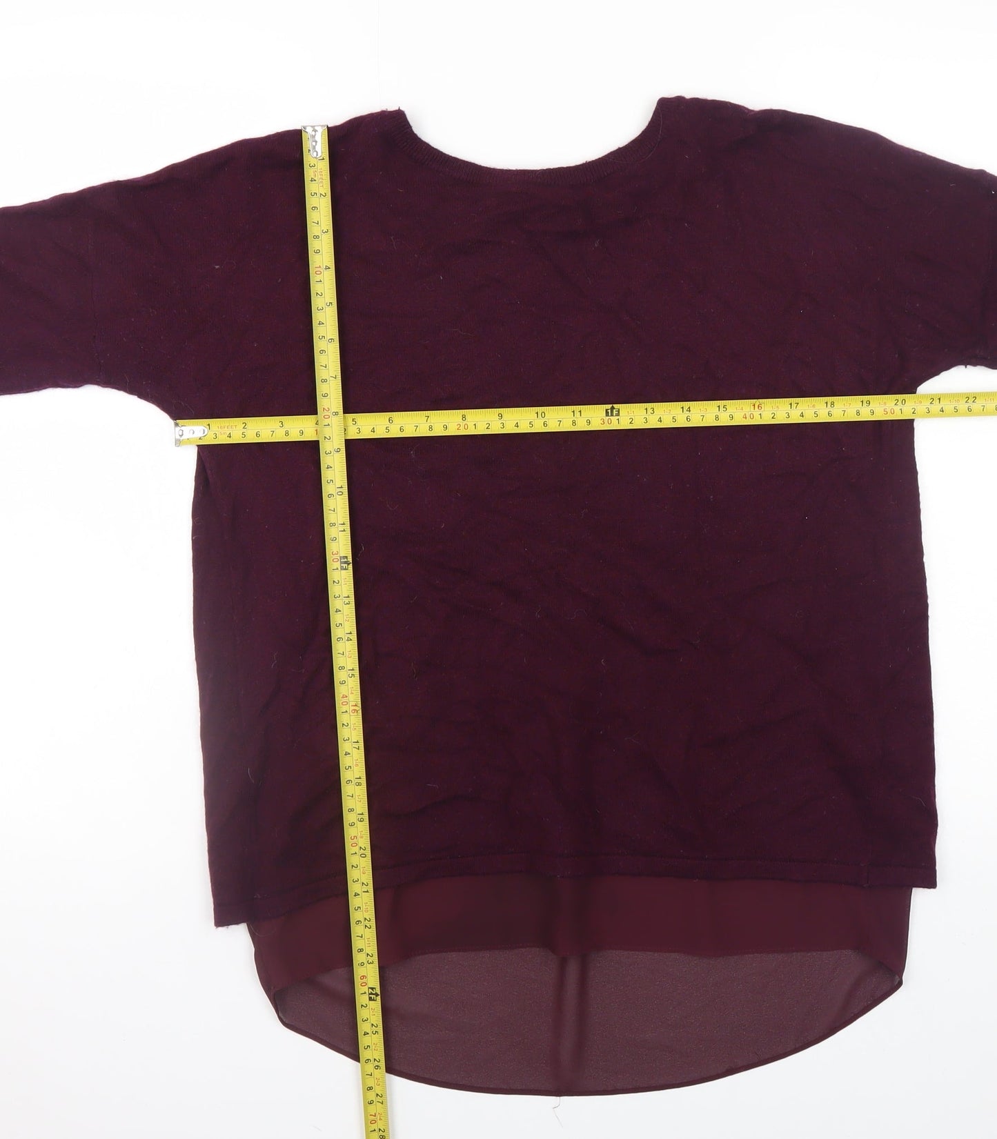 Marks and Spencer Women’s Purple Cashmere Blend Pullover Jumper Size 10