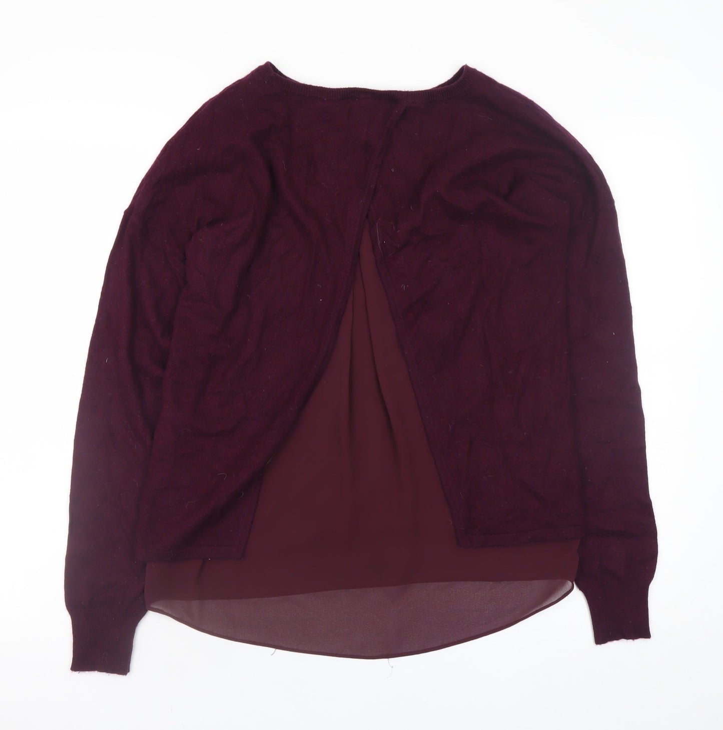 Marks and Spencer Women’s Purple Cashmere Blend Pullover Jumper Size 10