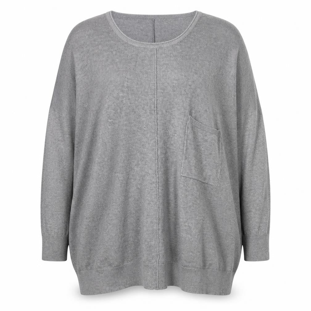 Capsule Women Grey 20/22 Batwing Knit Pullover Jumper