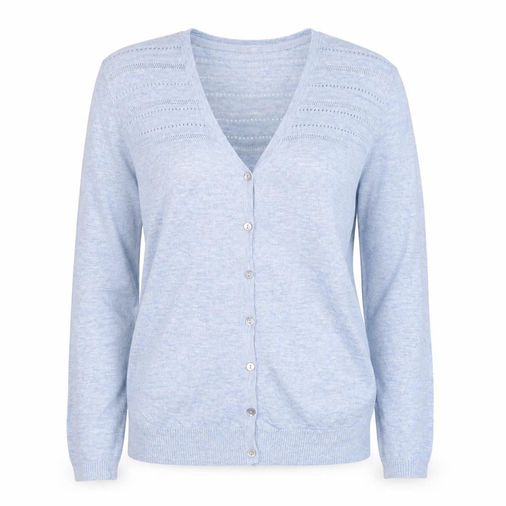 Fat Face Women’s Blue Cotton Button Cardigan Size 6