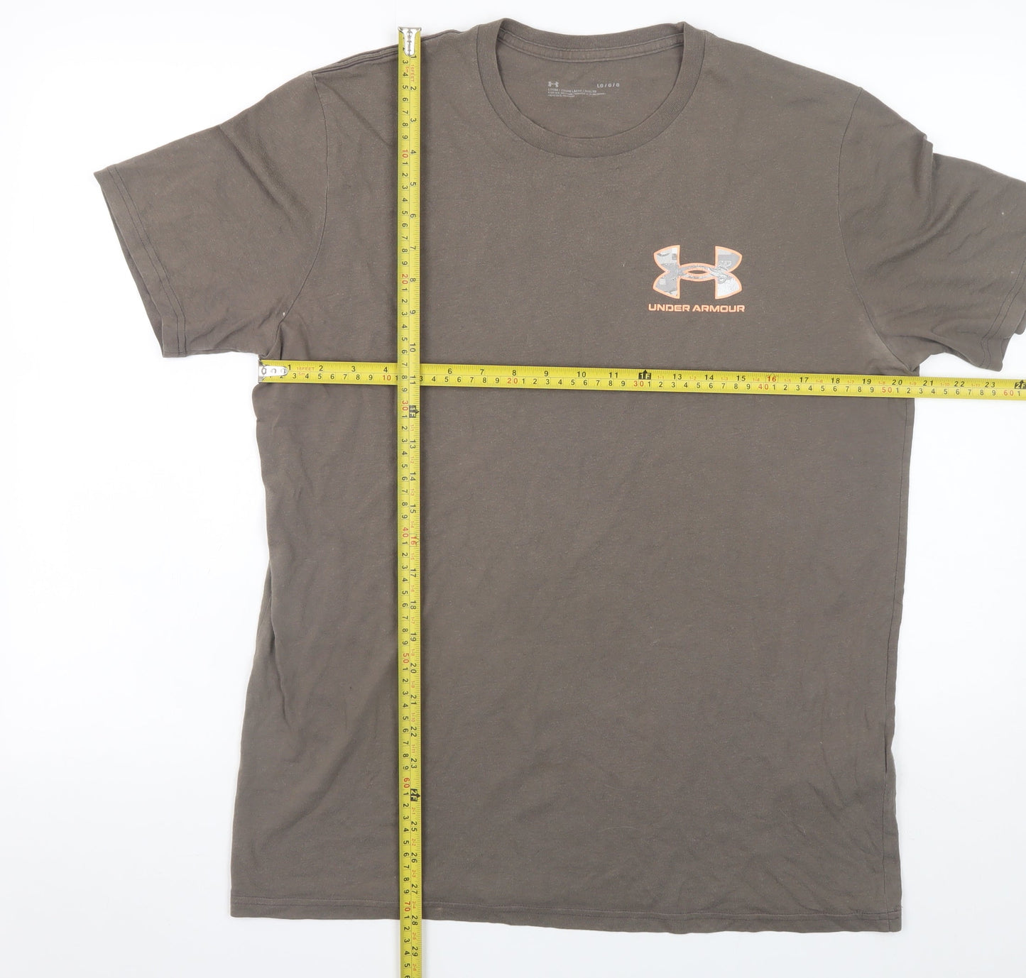 Under Armour Men's Brown Loose Fit Short Sleeve T-Shirt Size L