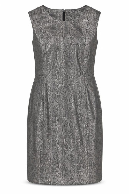 Episode Women Silver Size 18 Sheath Sleeveless Metallic Dress