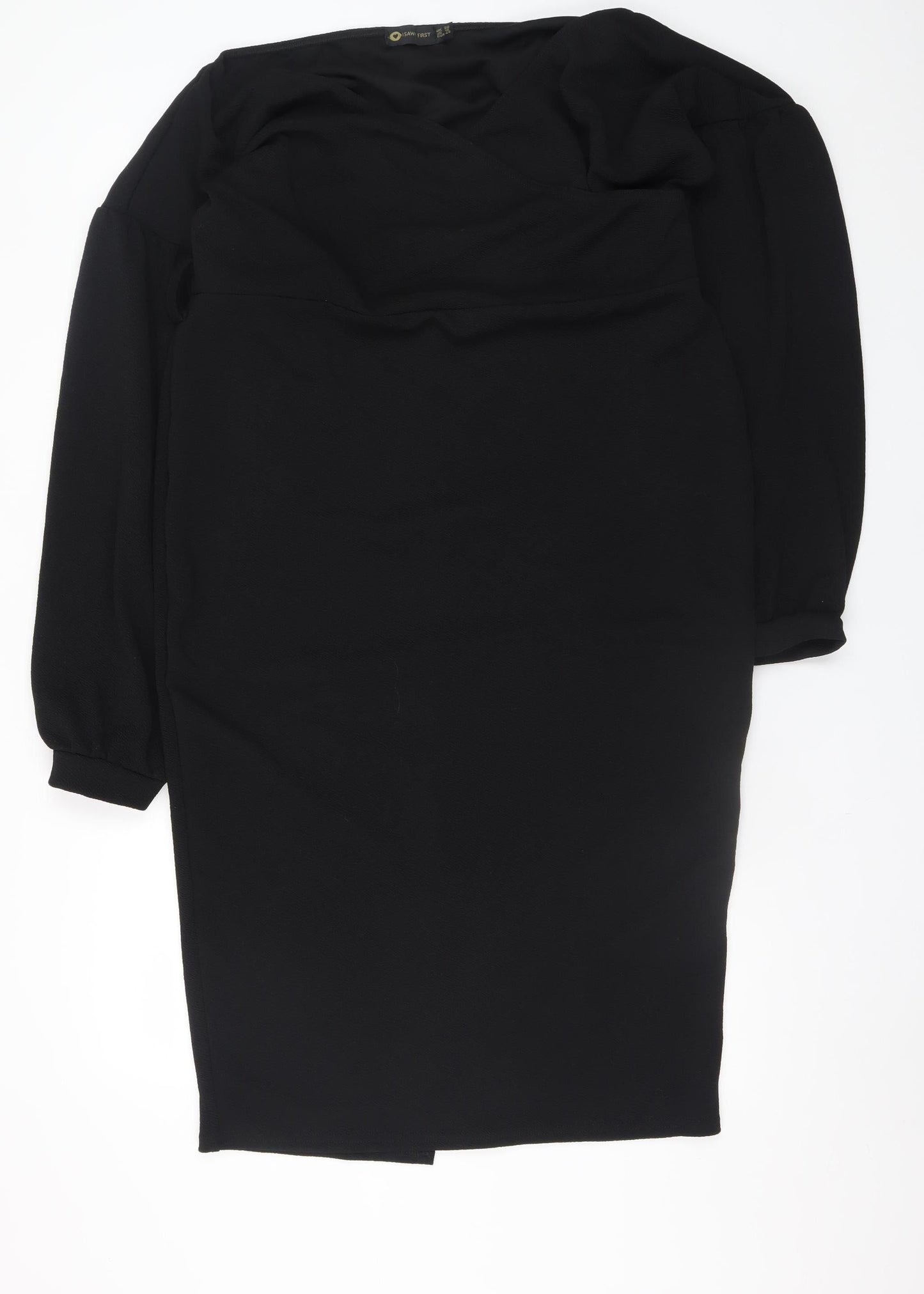 I Saw It First Women’s Black Bodycon Knee Length Dress Size 20