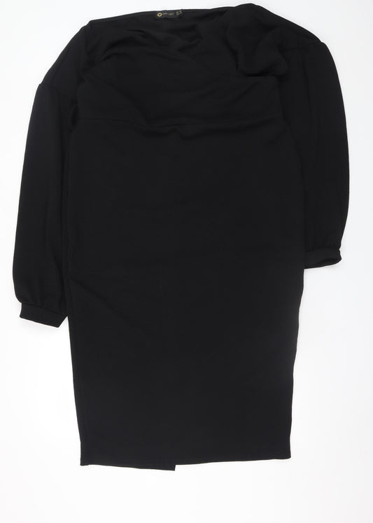 I Saw It First Women’s Black Bodycon Knee Length Dress Size 20