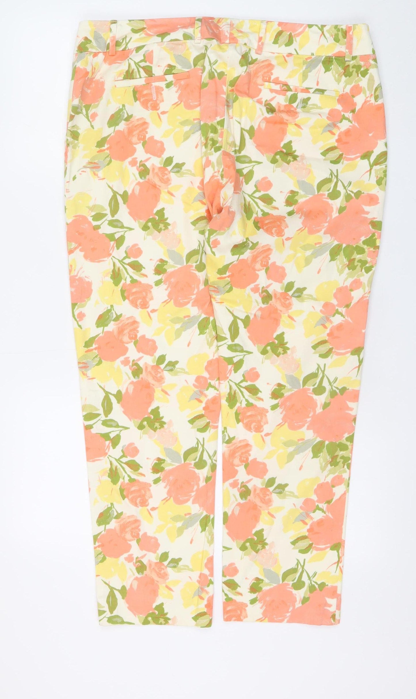 Dickins & Jones Womens Floral Print Cotton Trousers Size 16