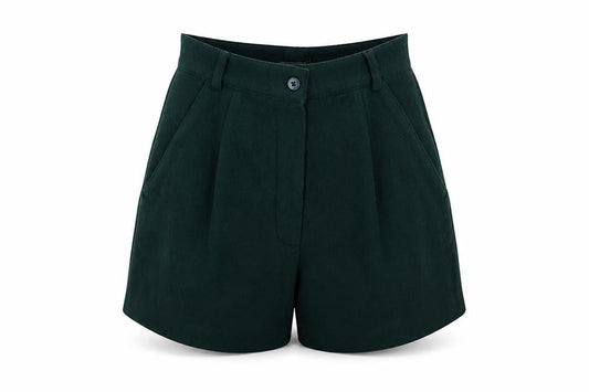 Ragazza Trend Womens Green Wool Blend Chino Shorts Size 8