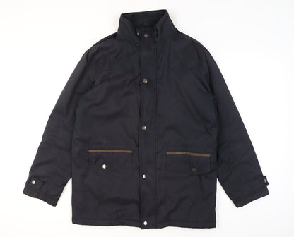 EWM Pure Classics Men's Blue Mid-Length Padded Jacket S