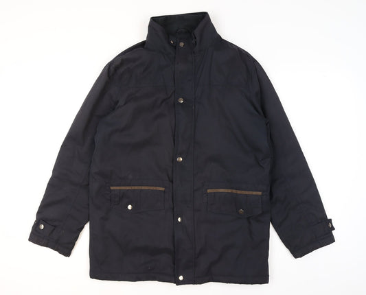 EWM Pure Classics Men's Blue Mid-Length Padded Jacket S