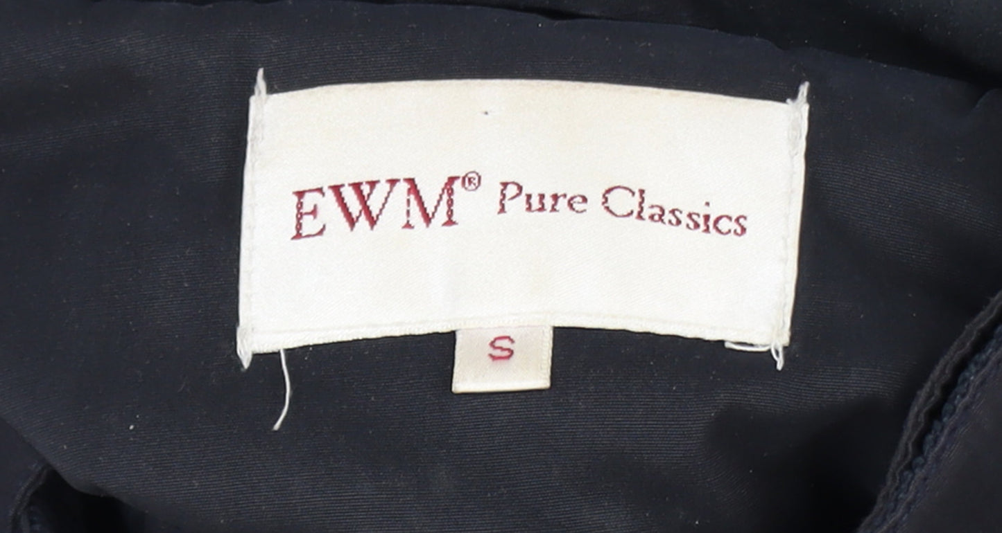 EWM Pure Classics Men's Blue Mid-Length Padded Jacket S