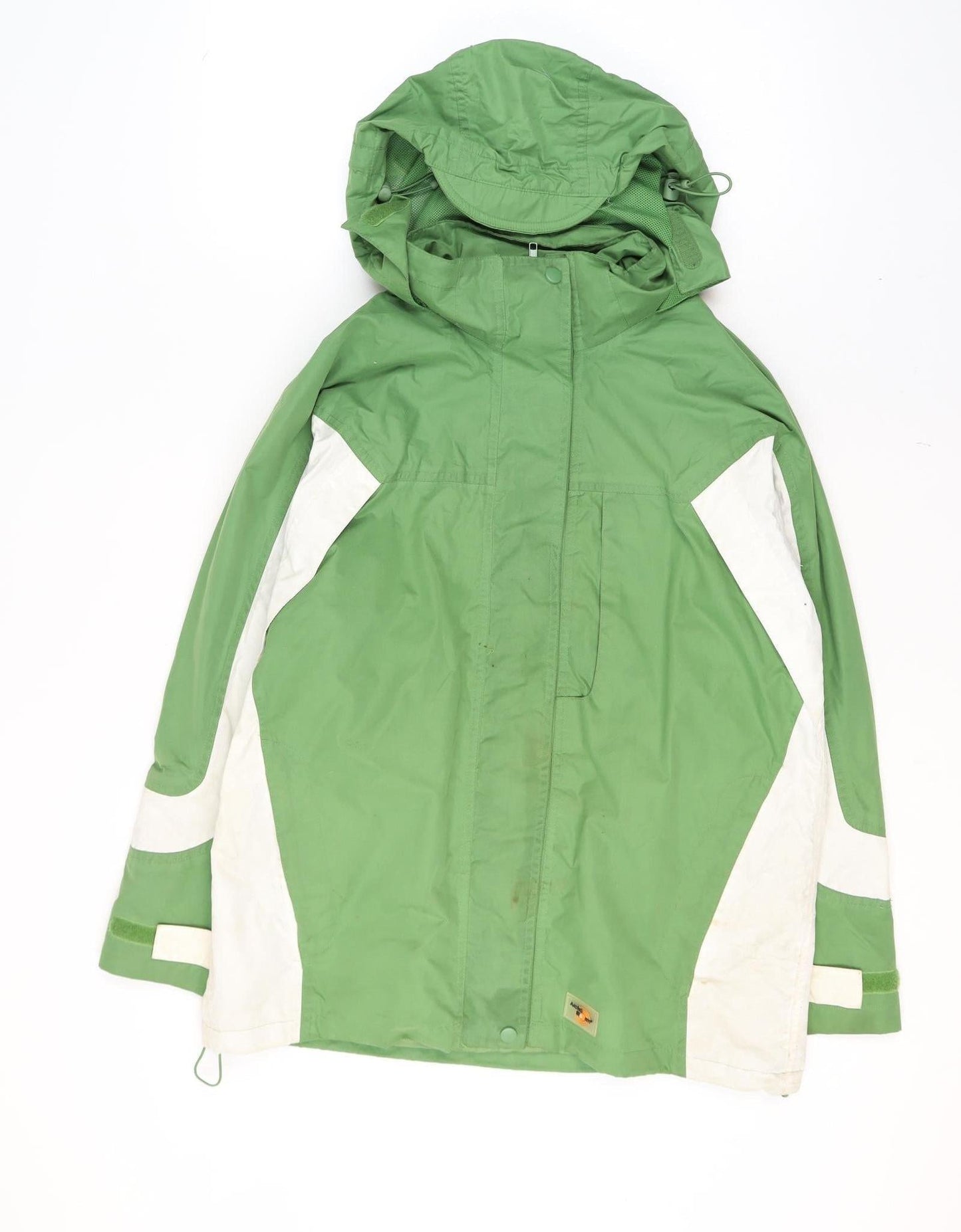 Arctic Storm Men's Green Hooded Parka Jacket Size M Outdoor Water Resistant
