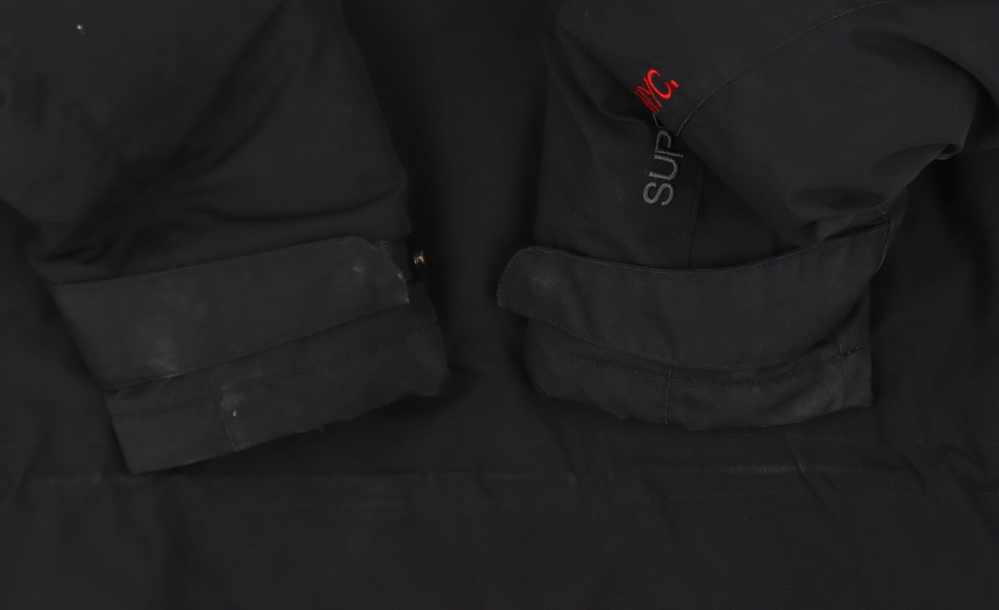 Superdry Men's Black City Parka Jacket Size S Hooded Waterproof