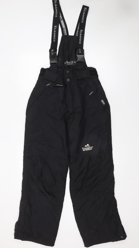 Kilmarnock Women's Black Snow Pants Size 10 Waterproof Insulated
