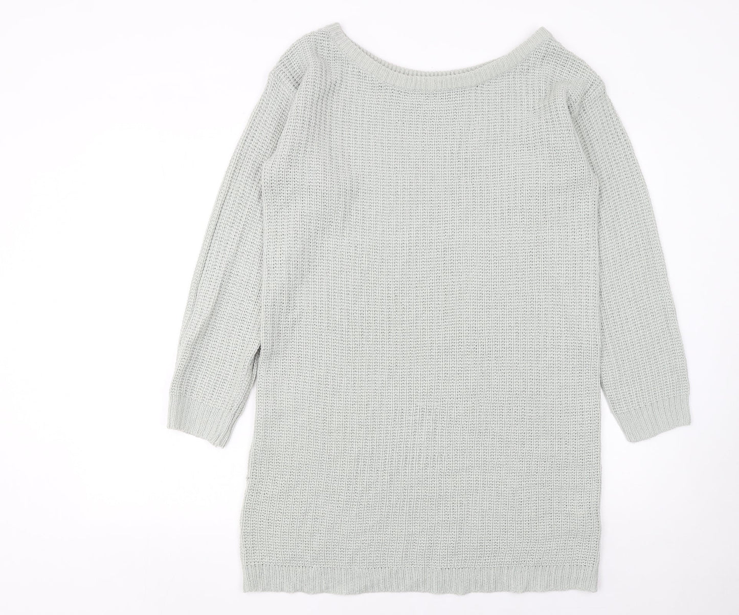 Missguided Women’s Grey Knit Jumper Dress Size 10-12