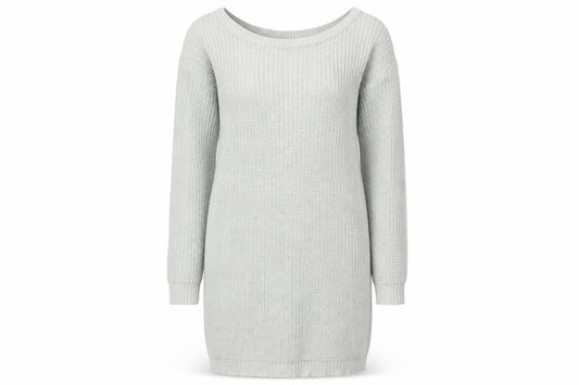 Missguided Women’s Grey Knit Jumper Dress Size 10-12