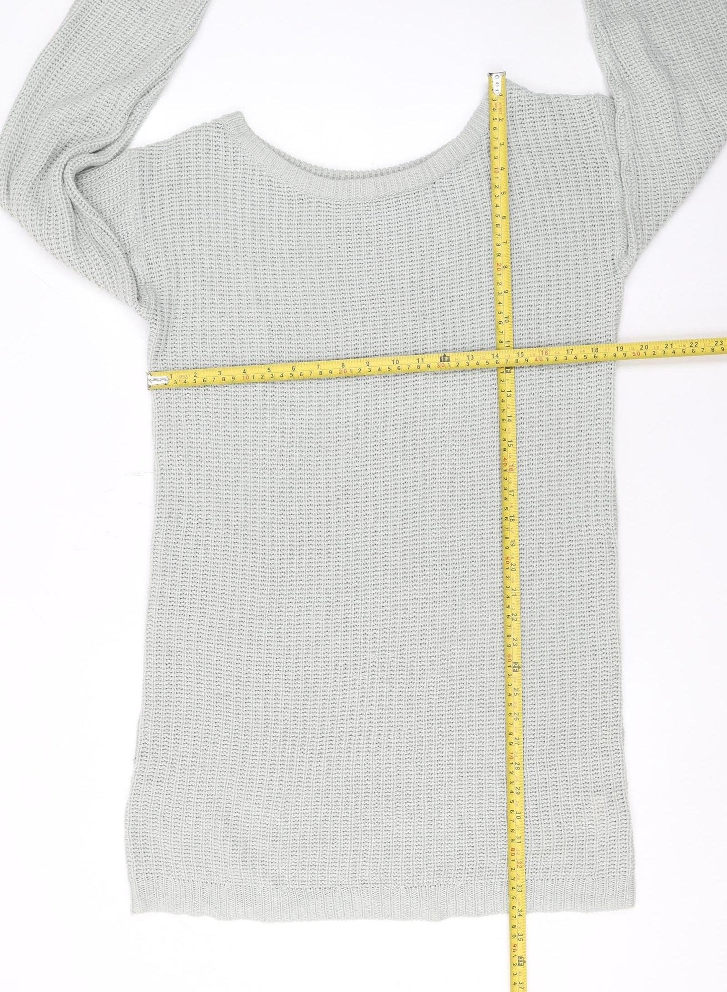 Missguided Women’s Grey Knit Jumper Dress Size 10-12