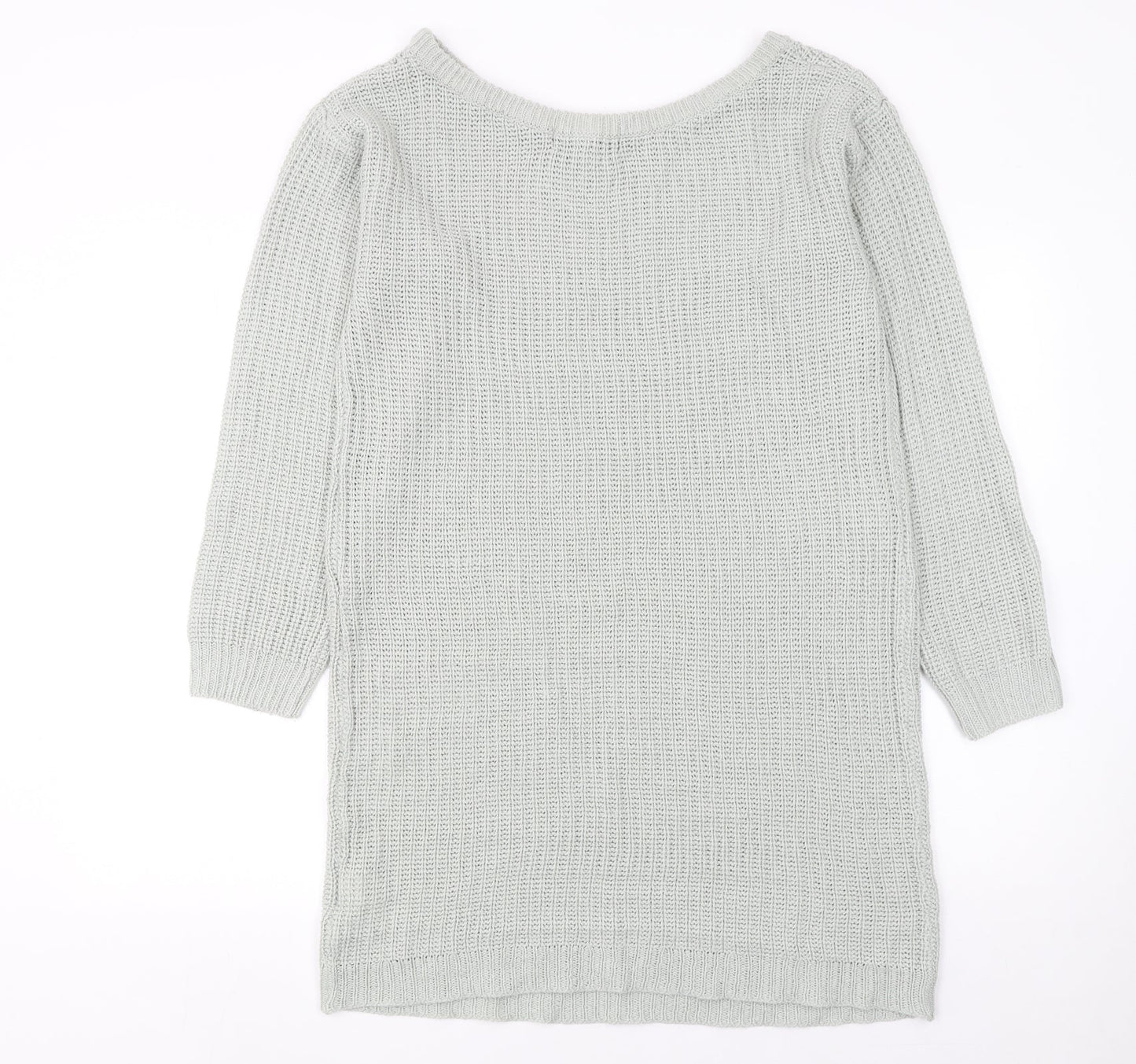 Missguided Women’s Grey Knit Jumper Dress Size 10-12