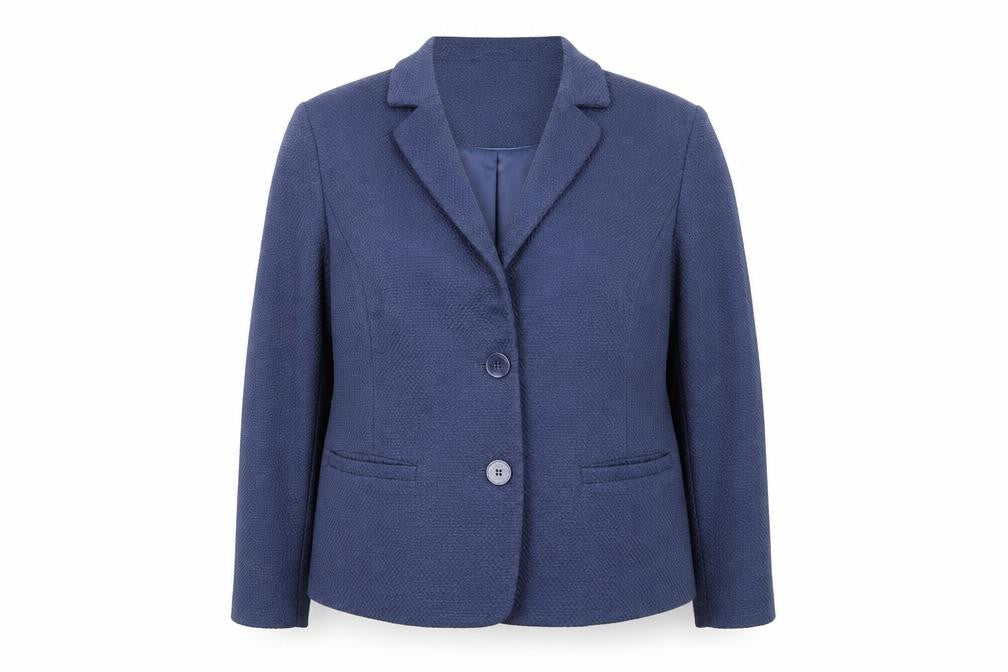 Eastex Women Blue Size 14 Tailored Woven Lined Blazer Jacket