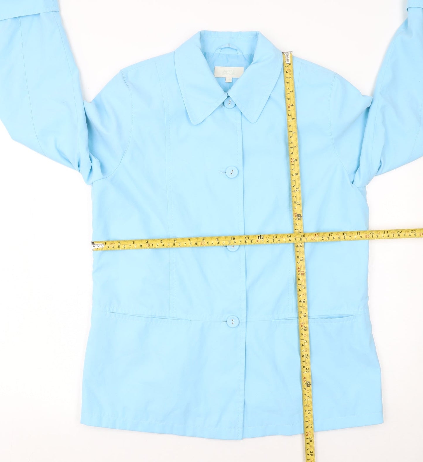 Marks and Spencer Women’s Blue Size 14 Polyester Basic Jacket