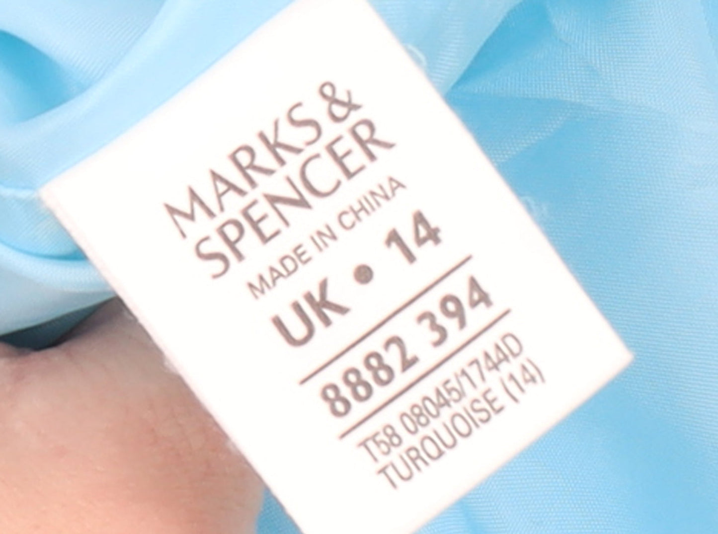 Marks and Spencer Women’s Blue Size 14 Polyester Basic Jacket