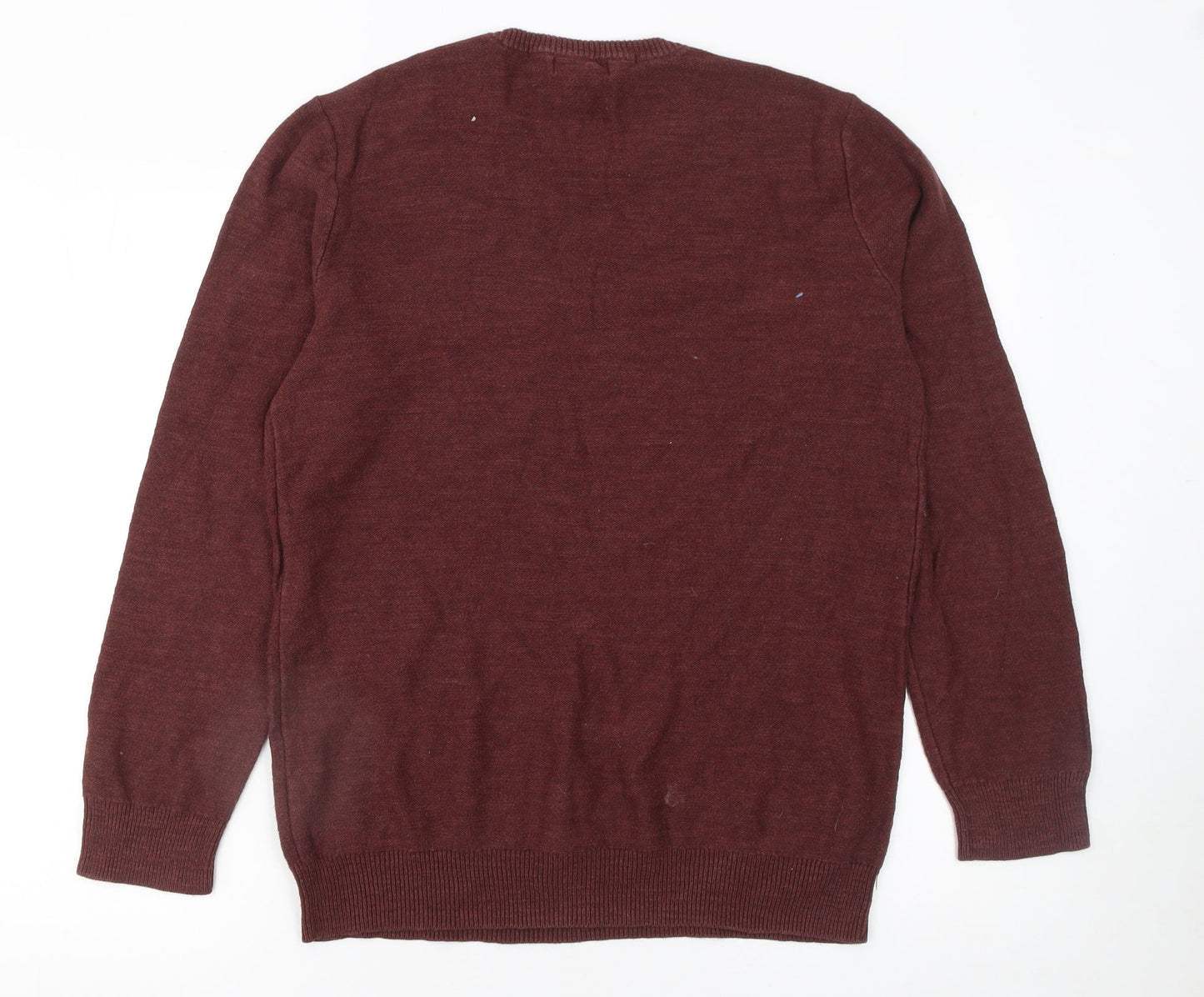 Gap Men Brown Cotton Crew Neck Pullover Jumper Size M