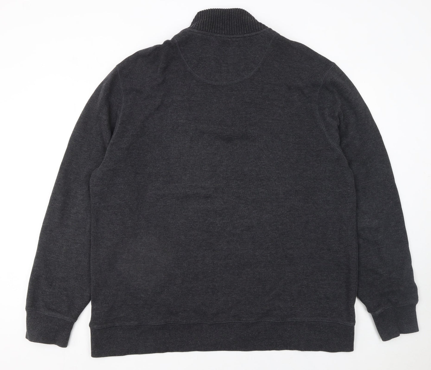 Stone Bay Men’s Black XL 1/4 Zip High Neck Cotton Sweatshirt