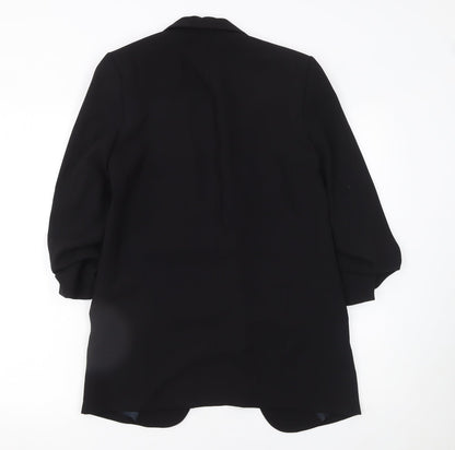 Zara Womens Black XS Longline Tailored Blazer Jacket