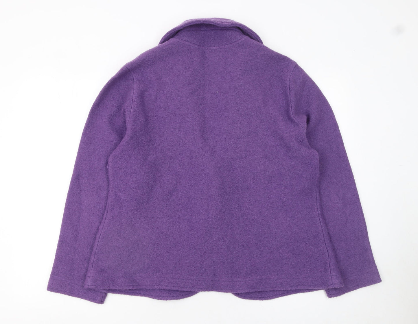 CC Women’s Purple Wool Cardigan XL V-Neck Single Button Knit