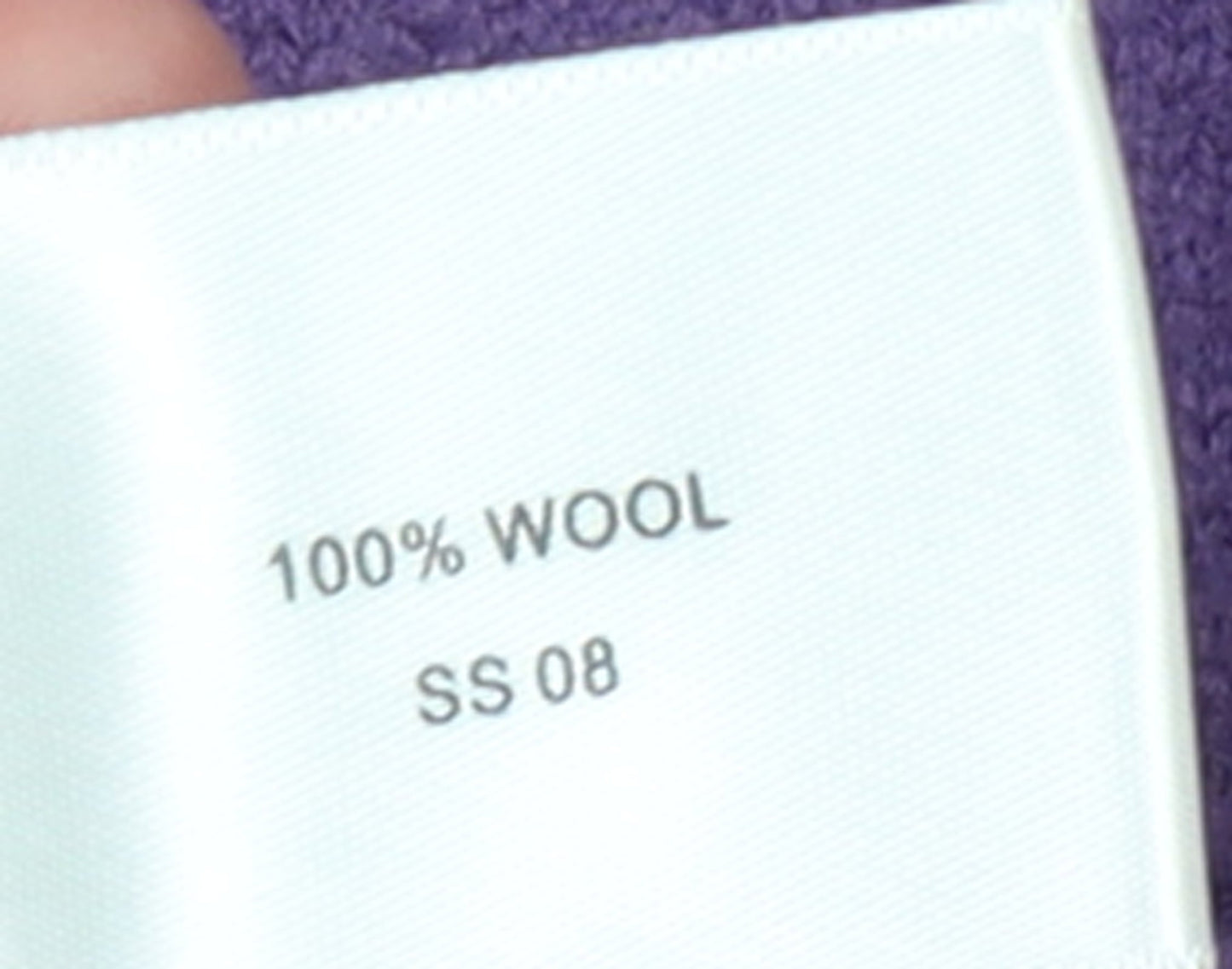 CC Women’s Purple Wool Cardigan XL V-Neck Single Button Knit