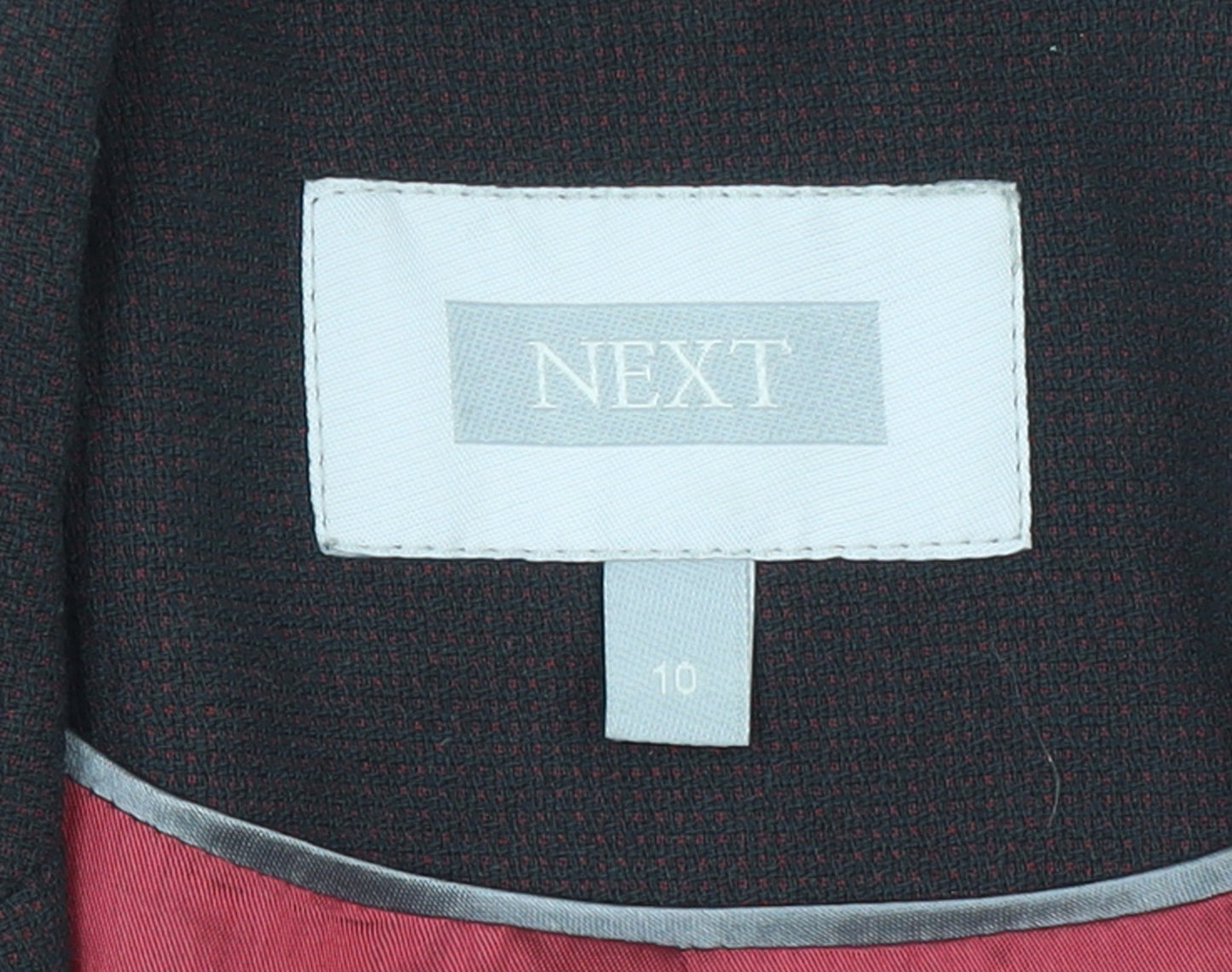 Next Women's Black Size 10 Tailored Single-Breasted Blazer
