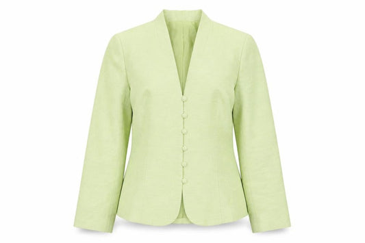 Eastex Women’s Green Woven Suit Jacket Size 16 Classic Tailored