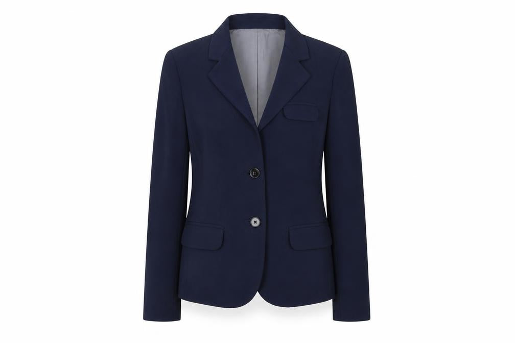 Gap Women's Navy Blue Blazer Size 2 Classic Single-Breasted Jacket