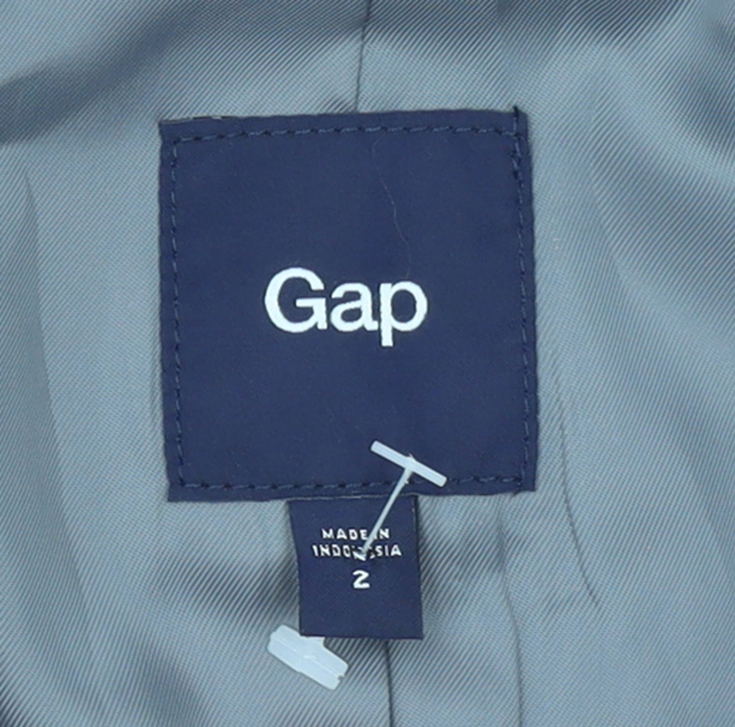 Gap Women's Navy Blue Blazer Size 2 Classic Single-Breasted Jacket