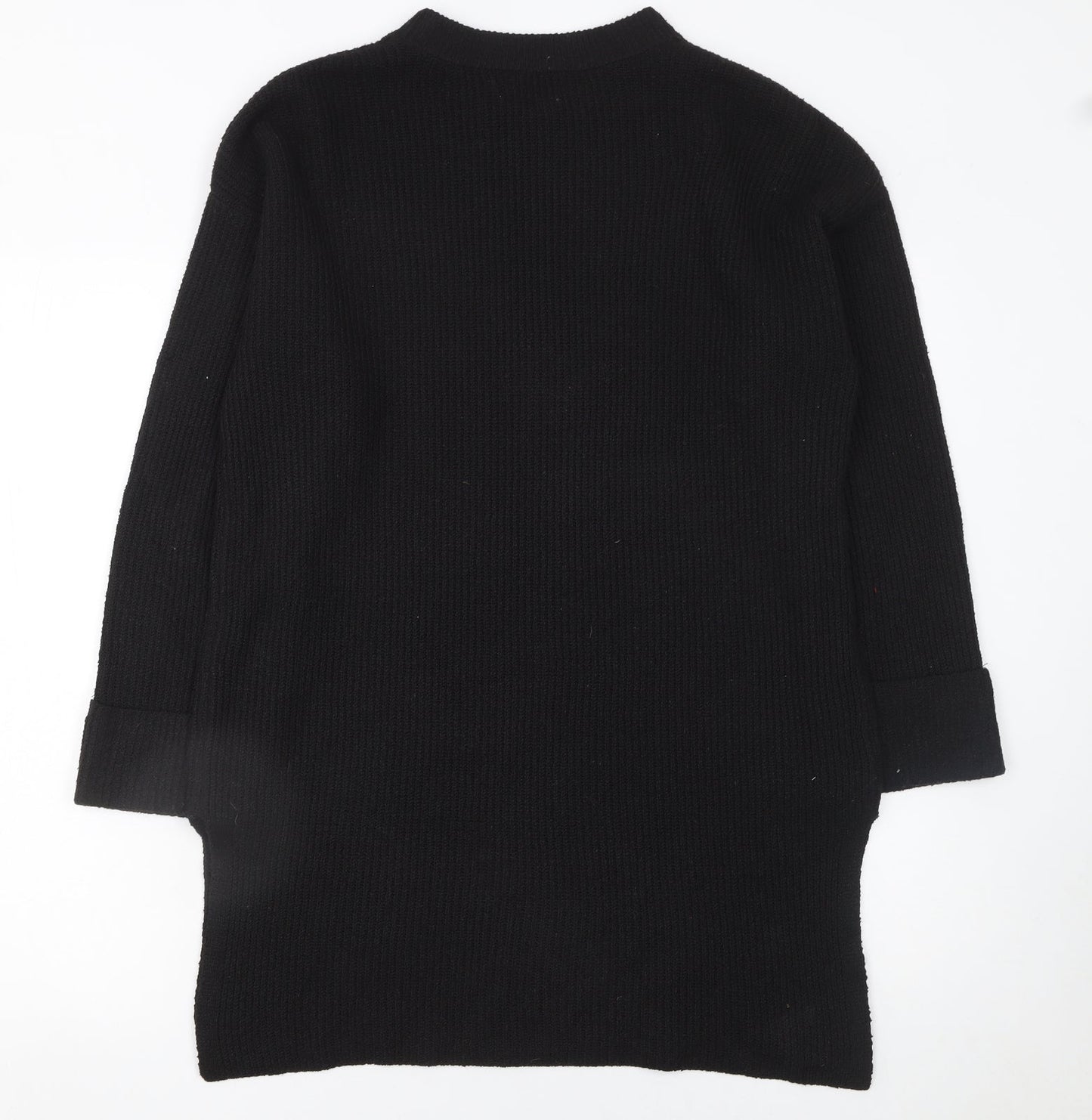 Matalan Women’s Black Mock Neck Knit Pullover Jumper Size S