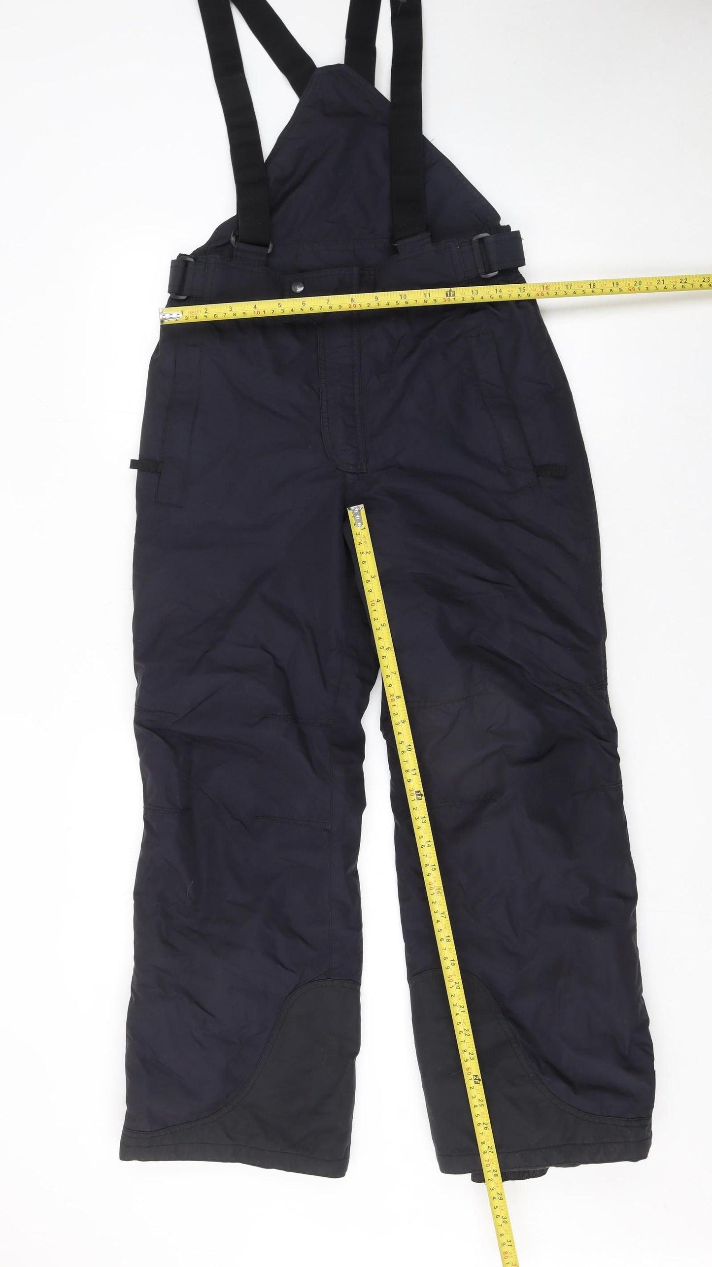 Quechua Women's Black Ski Spirit Snow Pants Size S Waterproof Winter Trousers