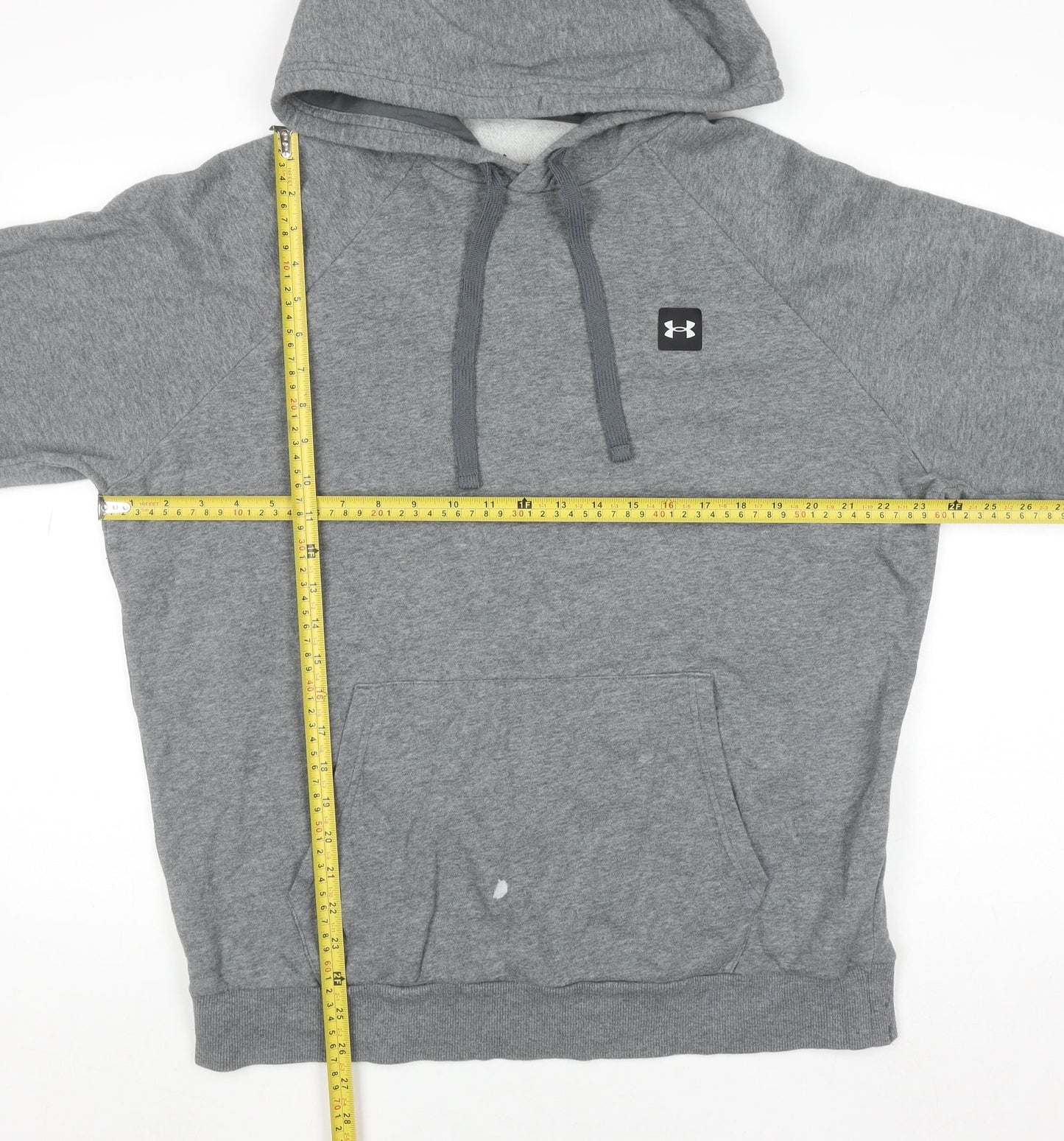 Under Armour Women's Grey Pullover Hoodie Size L Loose Fit