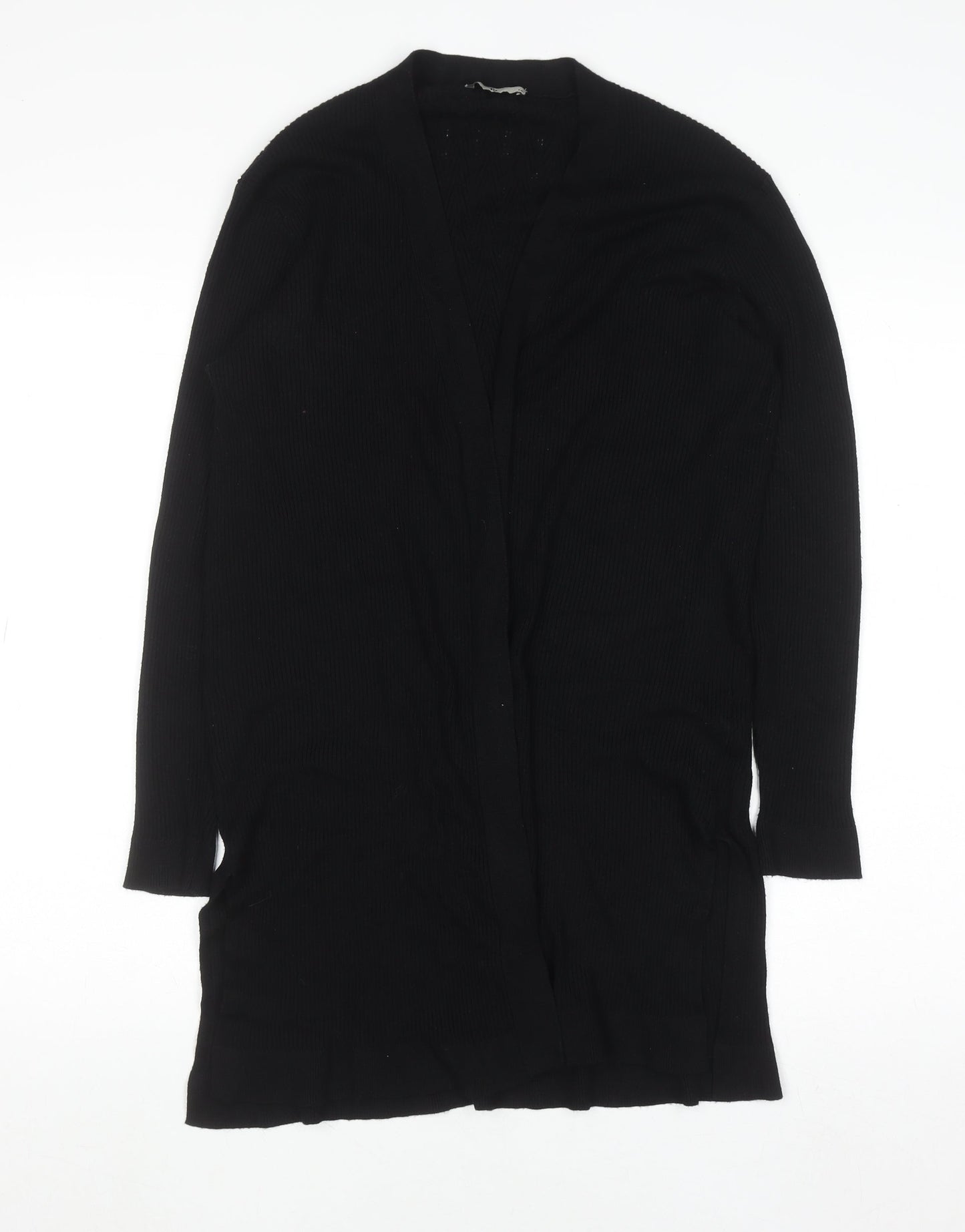Tu Womens Black Longline Knit Cardigan Size 14