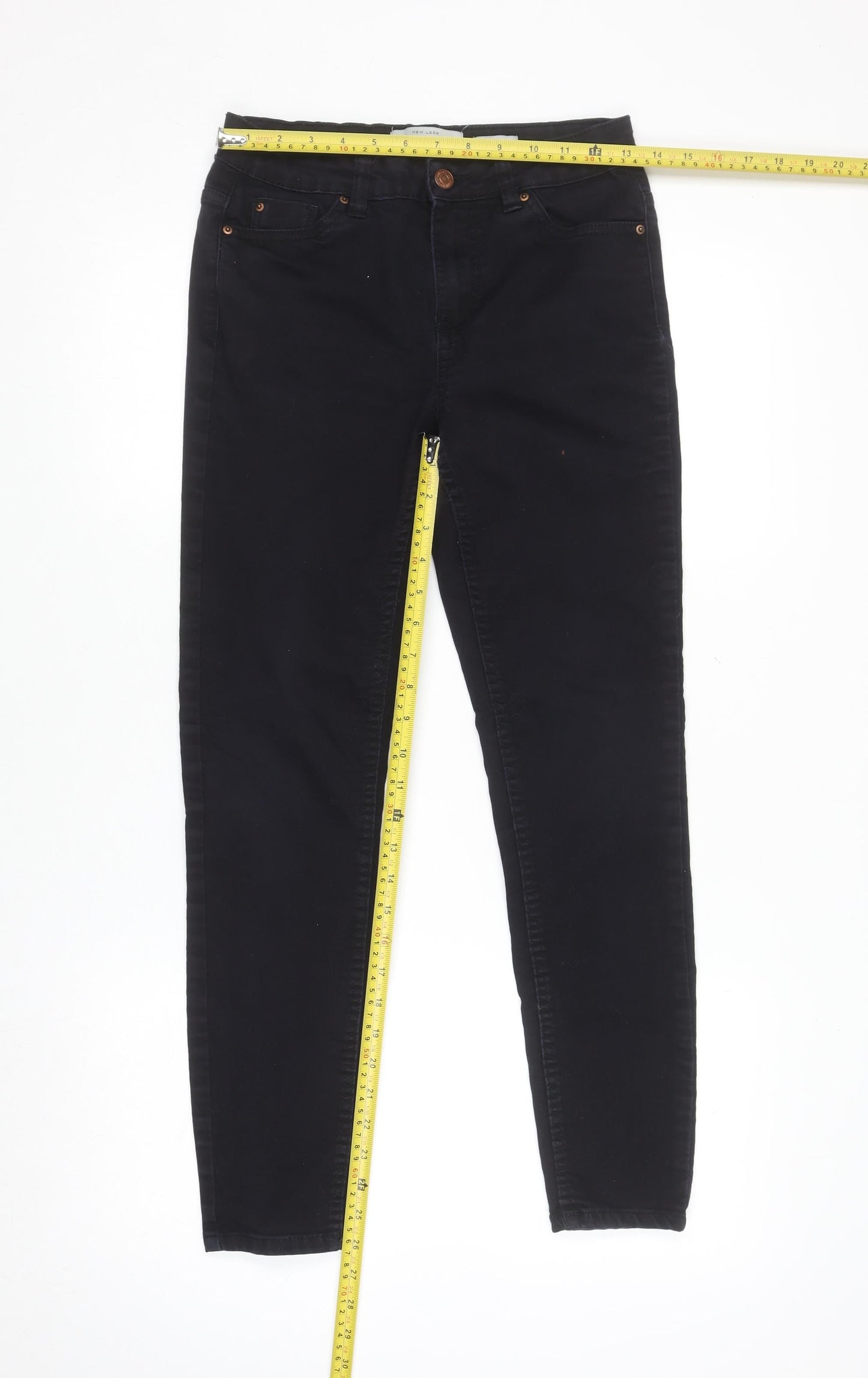 New Look Women’s Black Skinny Stretch Jeans Size 8 Regular 32in Leg