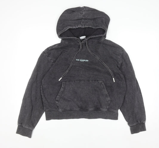 The Kooples Women's Black Cotton Pullover Hoodie Size XS