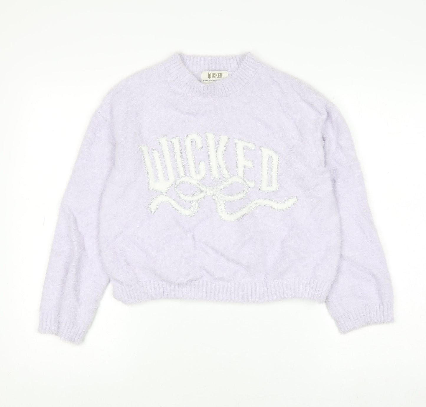 Marks and Spencer Girls Lilac Wicked Pullover Jumper 10-11 Years Soft Knit