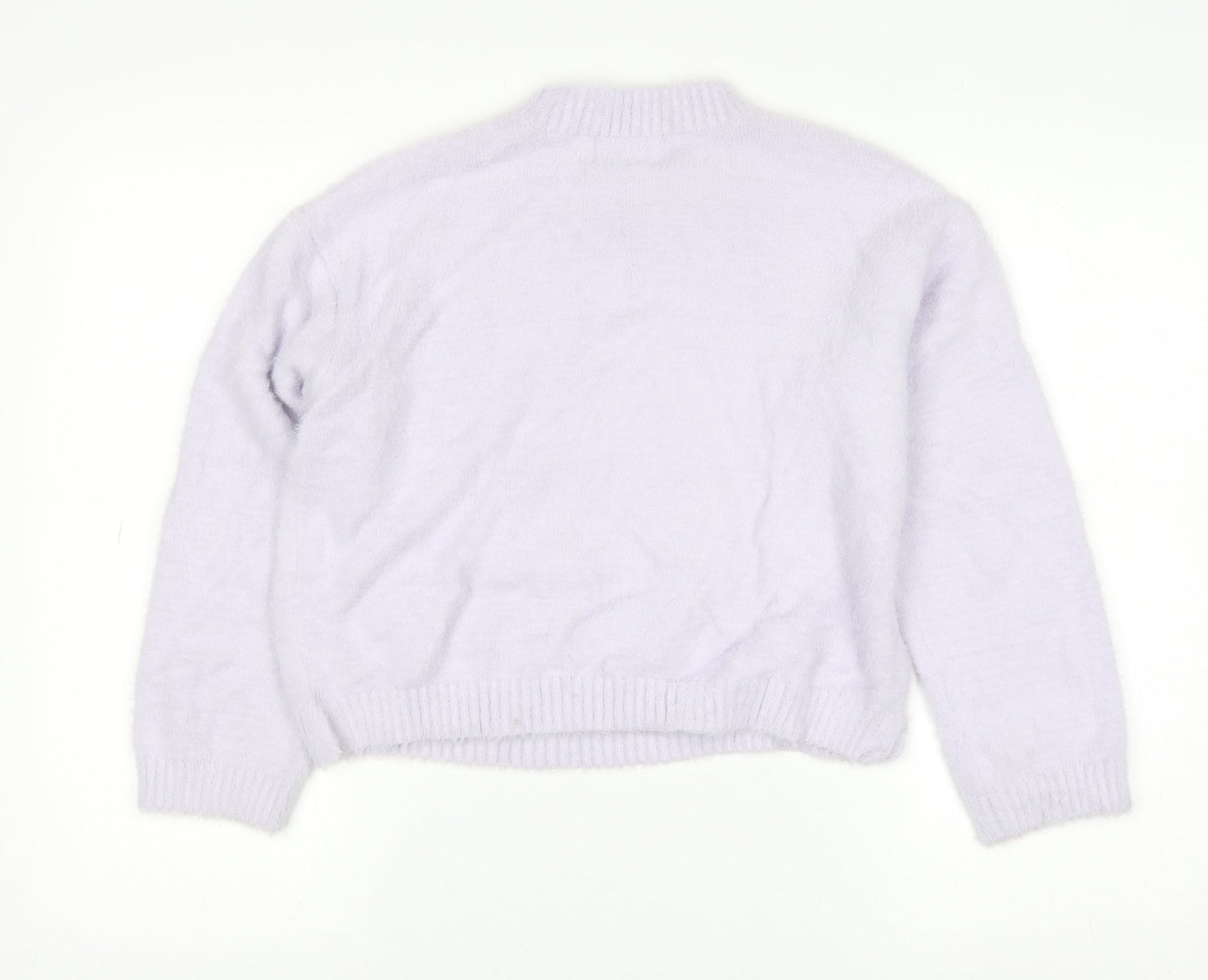 Marks and Spencer Girls Lilac Wicked Pullover Jumper 10-11 Years Soft Knit