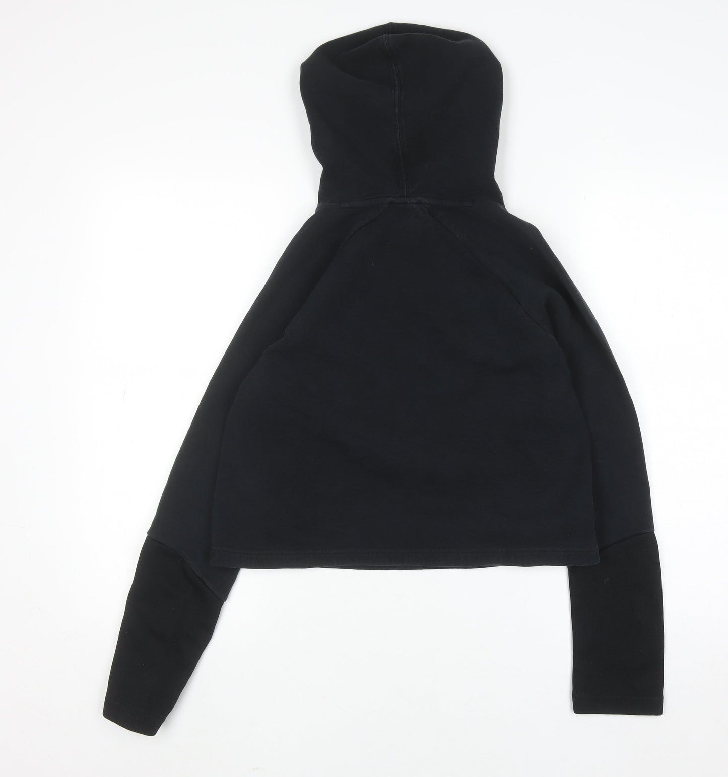 Puma Women's Black Cotton Hoodie Size M Pullover Hooded Sweatshirt