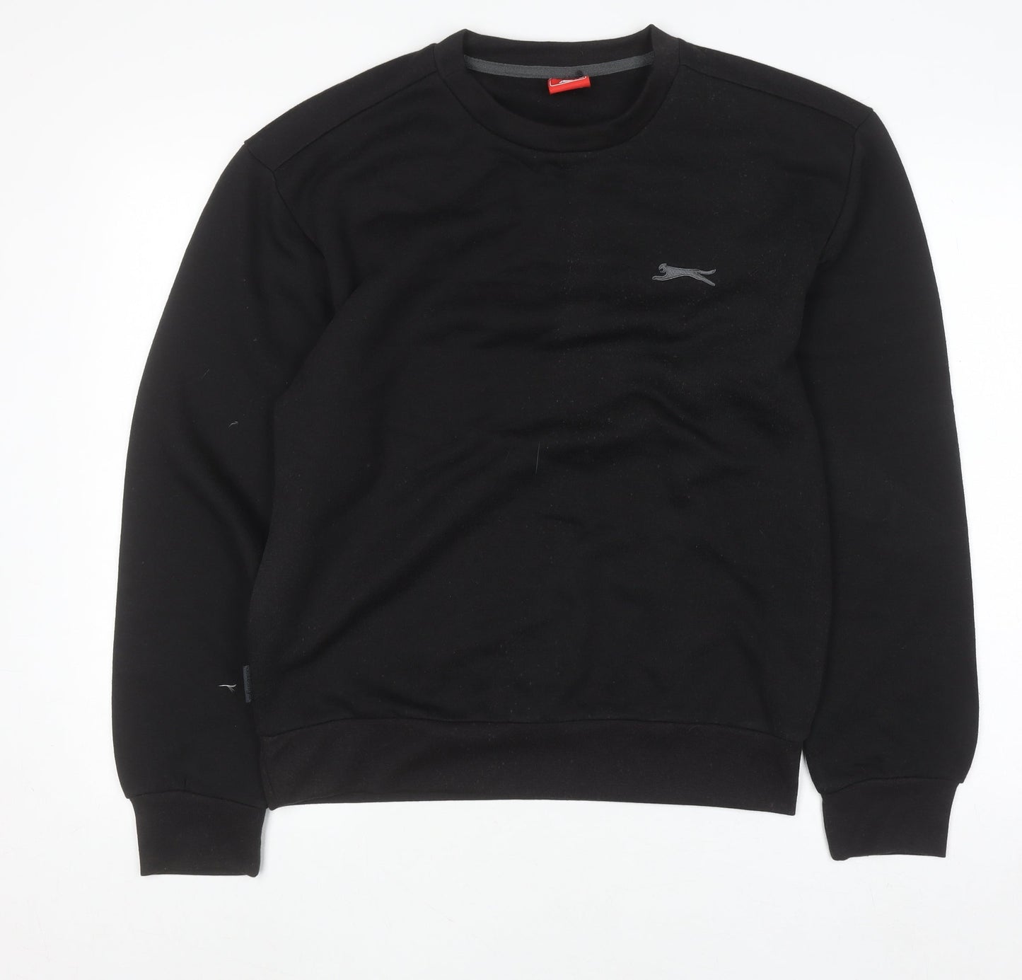 Slazenger Men's Black Small Pullover Crew Neck Fleece Sweatshirt