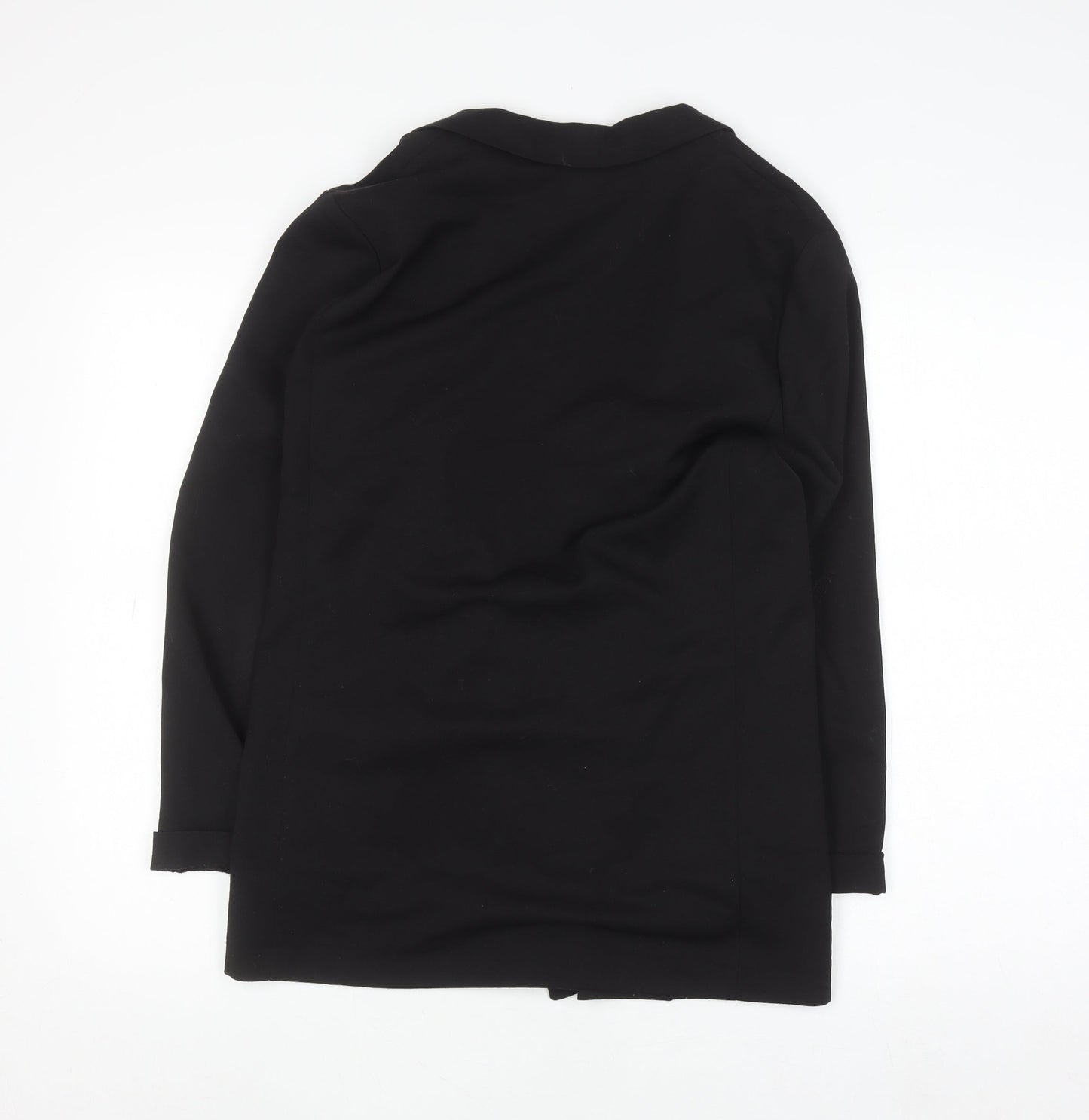 H&M Women’s Black Regular Fit Mid-Length Blazer Size 12