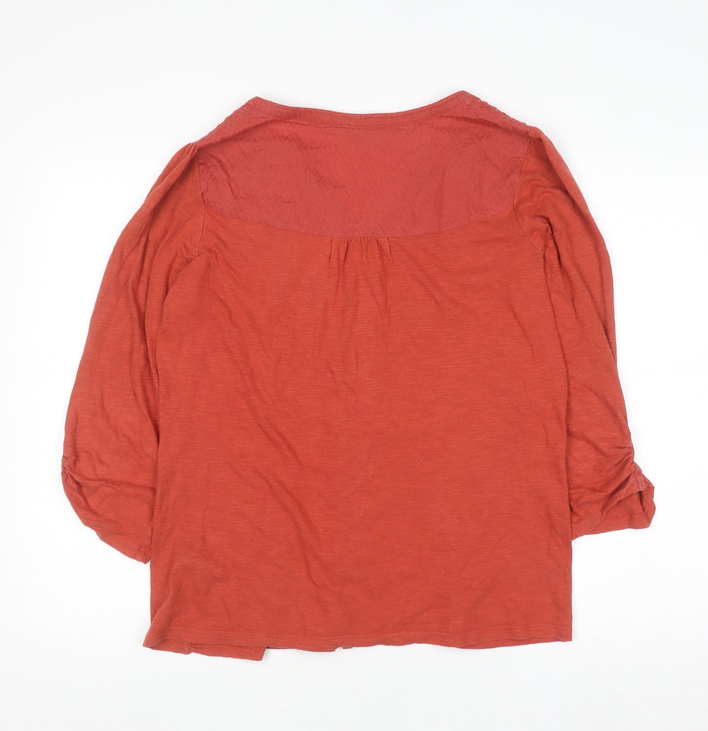 Marks and Spencer Per Una Women's Red Cotton Tunic Blouse Size 14