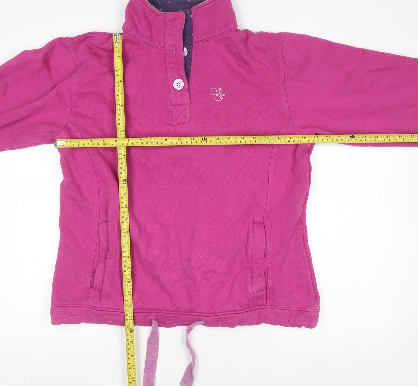 Sherwood Forest Womens Purple Half Zip Pullover Sweatshirt Size 16