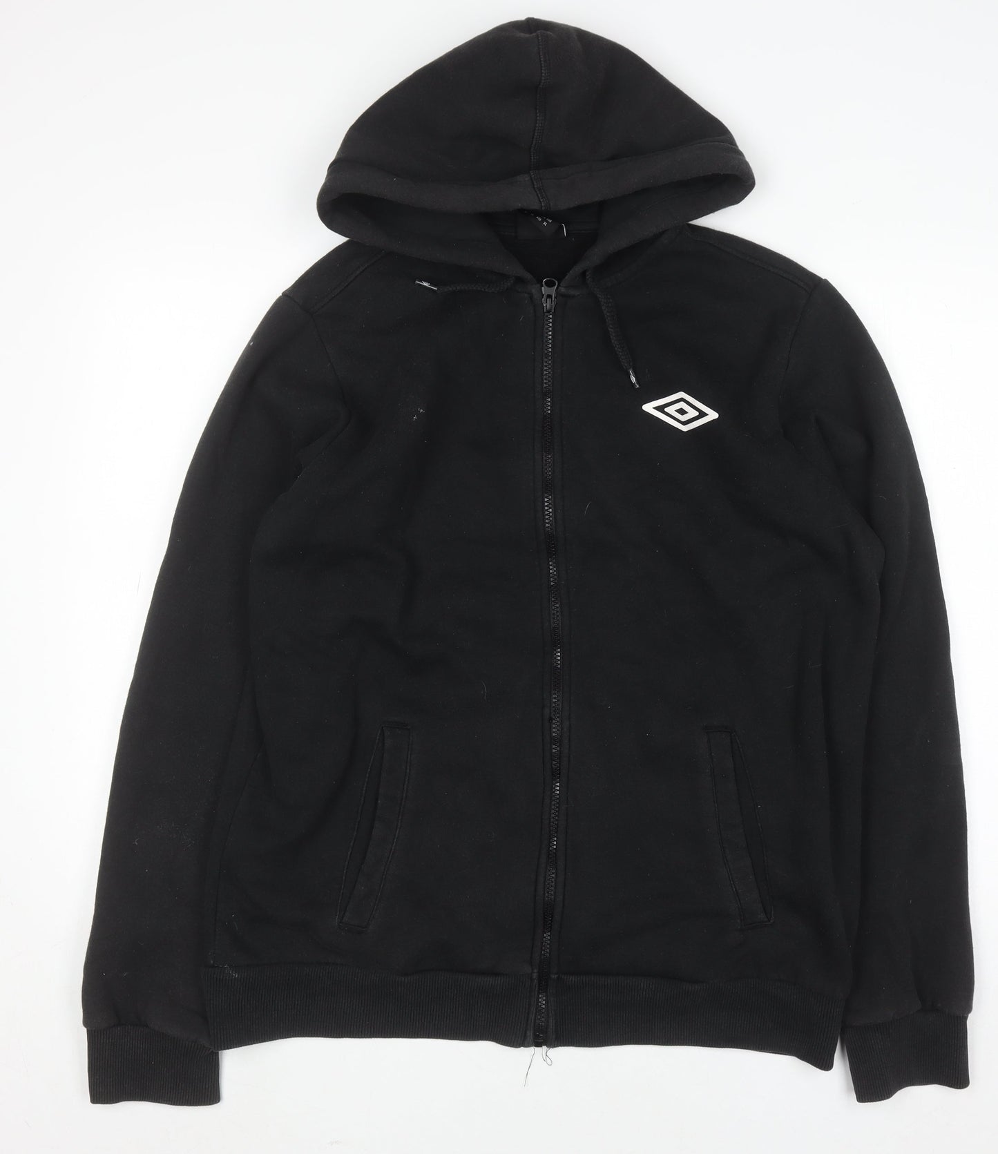 Umbro Men's Black XL Full Zip Hoodie Fleece Sportswear