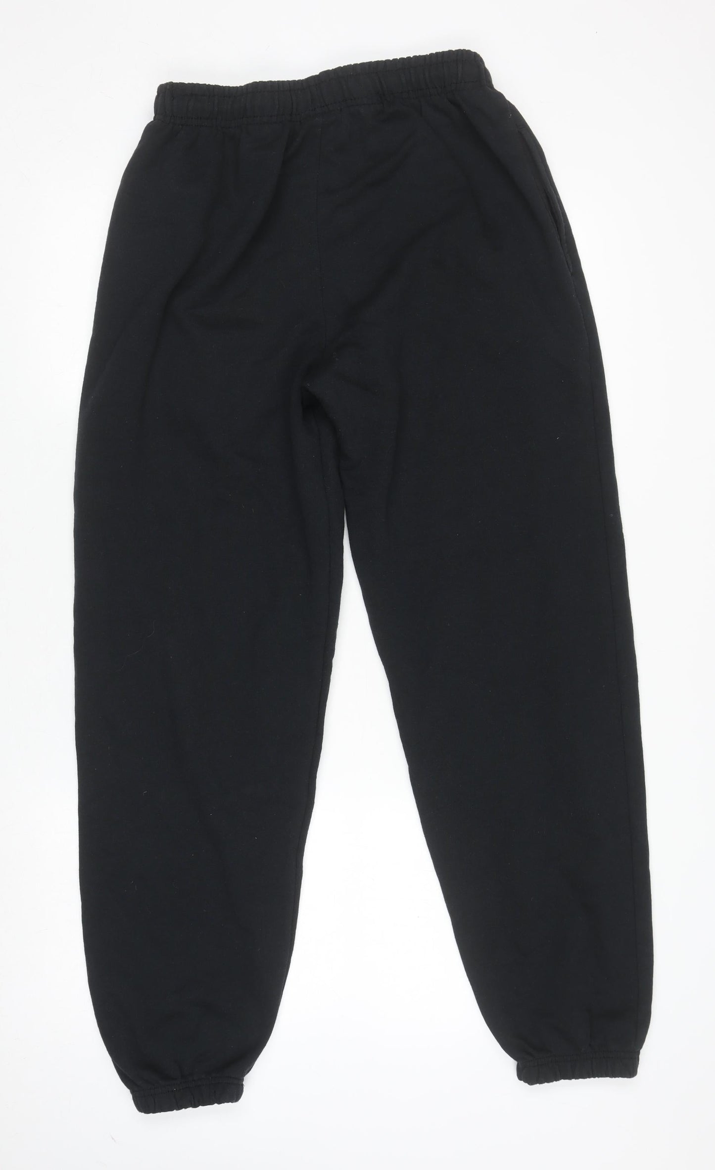 boohooMAN Men’s Black Fleece Jogger Sweatpants Size M Regular Fit