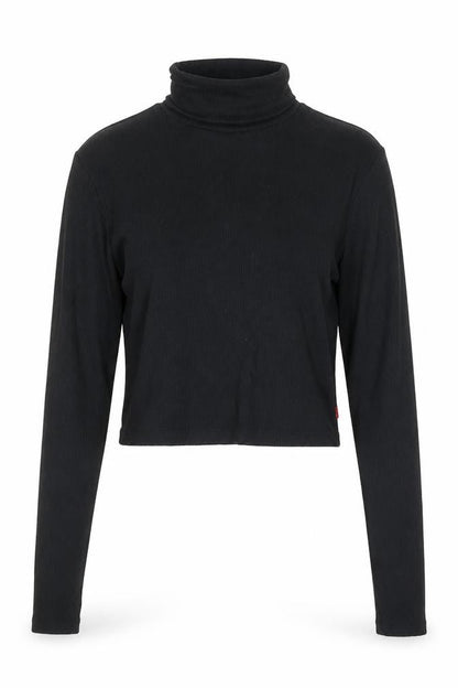 Levi's Women's Black Roll Neck Long Sleeve Slim Fit Jumper M