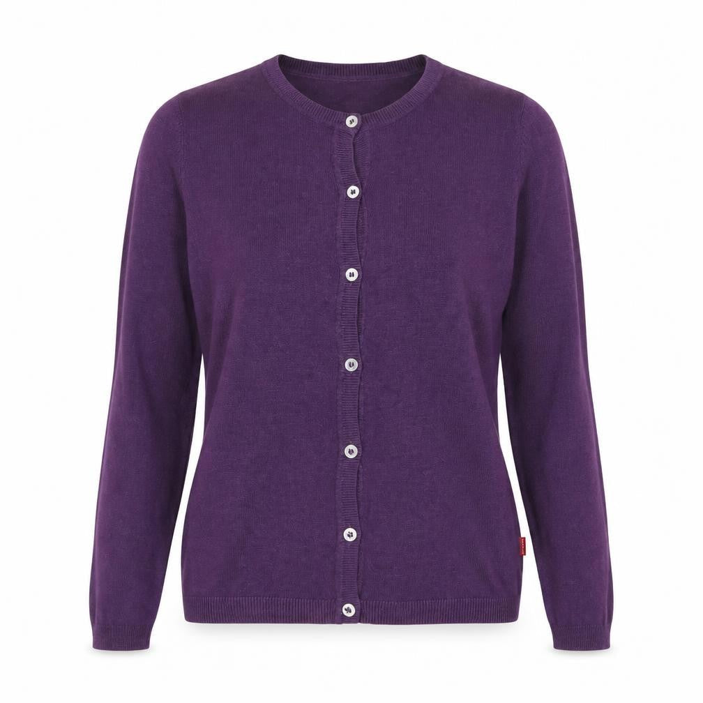 Jackpot Women’s Purple Cotton Button Cardigan Size S